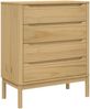 vidaXL Kommode FLORO Wachsbraun Massivholz Kiefer 374008 Bild 2