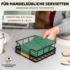 bremermann Obstkorb 2er Set mit Serviettenhalter, Metall, schwarz Bild 4