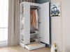 Kleiderschrank 70x40x170 cm in reinem Weiß – optimaler Stauraum mit Einlegeböden und Schubladen Bild 4