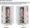 Kleiderschrank 70x40x170 cm in reinem Weiß – optimaler Stauraum mit Einlegeböden und Schubladen Bild 5