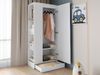 Kleiderschrank 70x40x170 cm in reinem Weiß – optimaler Stauraum mit Einlegeböden und Schubladen Bild 4