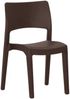 vidaXL Gartenstühle 2 Stk. Mokka Polypropylen 317727 Bild 3