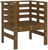 vidaXL Gartenstühle 2 Stk. Honigbraun 61,5x53x71 cm Massivholz Kiefer 825131 Bild 4
