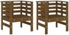 vidaXL Gartenstühle 2 Stk. Honigbraun 61,5x53x71 cm Massivholz Kiefer 825131 Bild 2