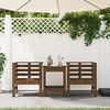 vidaXL Gartenstühle 2 Stk. Honigbraun 61,5x53x71 cm Massivholz Kiefer 825131 Bild 3