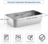 Homikit Edelstahl Kastenform 2er-Set Brotbackform 23,5cm x 12,6cm x 6cm Bild 2