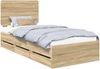 vidaXL Bettrahmen Sonoma-Eiche 100 x 200 cm Ingenieurs Holz 3412625 Bild 2
