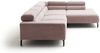 KAWOLA Sofa DELIA Ecksofa XL Cord rosa Recamiere rechts 74 x 219 x 312 cm Bild 5