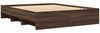Doppelbett, Bettgestell Modernen ohne Matratze Braun Eiche 150x200 cm Holzwerkstoff d1905e Bild 4