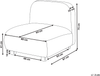 Sesselmodul AMLI Stoff Beige Bild 2