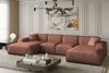 Wohnlandschaft U-Form CELES XS in Stoff Opera Velvet Kupferbraun Bild 1