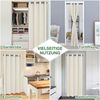 LMaxhome Vorhang Blickdicht Samt Gardinen mit Ösen Verdunkelungsvorhang für Wohnzimmer, (1 St) Modern Kälteschutz Wärmeisolierend Verdickt Türvorhänge Bild 4