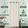 LMaxhome Vorhang Blickdicht Samt Gardinen mit Ösen Verdunkelungsvorhang für Wohnzimmer, (1 St) Modern Kälteschutz Wärmeisolierend Verdickt Türvorhänge Bild 2