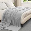 vidaXL Überwurfdecke Grau 240 x 270 cm Fleece 42016772 Bild 3
