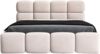 Polsterbett MONAKO 160x200 ohne Matratze mit Bettkasten und Lattenrost. Farbe: Beige 2 Bild 3