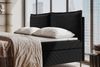 99rooms Vero Plus Familienbett Boxspringbett 260×200 cm Cordstoff POSO Schwarz Bild 4