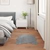 vidaXL Teppich aus Kunstschaffell TAFALLA Grau 50 x 80 cm Polyester 42021540 Bild 4