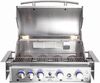 ALLGRILL Einbau-Gasgrill, CHEF L BLACK, Built-In Air System, 4 Brenner, Backburner, 93,7 x 64,5 x 46,5 cm Bild 2