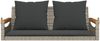 vidaXL Hängebank mit Kissen Grau 109x62x40 cm Poly Rattan 368147 Bild 4