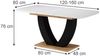 Esstisch Fenaro Weiß/Goldkraft Eiche 120 x 80 cm ausziehbar Vicco Bild 2