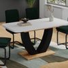 Esstisch Fenaro Weiß/Goldkraft Eiche 120 x 80 cm ausziehbar Vicco Bild 5