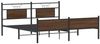 vidaXL Metallbett ohne Matratze Braun Eichen-Optik 160x200 cm 3325135 Bild 5
