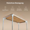Desktronic Elektrisch höhenverstellbarer Schreibtisch HomeMax 160x80cm Weiß/Massives Eichenholz mit Memory-Funktion, Anti-Kollisions Technologie, USB-A und USB-C-Ladeanschlüssen Bild 3