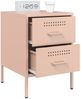 vidaXL Nachttisch Rosa 36x39x50,5 cm Stahl 842924 Bild 5