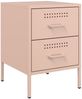 vidaXL Nachttisch Rosa 36x39x50,5 cm Stahl 842924 Bild 2