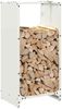 vidaXL Brennholzregal Weiß 40x30x80 cm Kaltgewalzter Stahl 864232 Bild 4