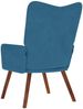 vidaXL Relaxsessel Blau Samt 4016820 Bild 5