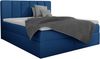 99rooms Edmonde Boxspringbett Velours MONOLITH 140x200 cm Blau Bild 3