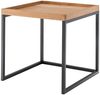 Beistelltisch 50x50cm 'Lissabon' Wildeiche Stahl schwarz Bild 2