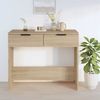 Konsolentisch, Beistelltisch, Konsole Sonoma-Eiche 90x36x75 cm Holzwerkstoff Bild 3