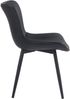 2er Set Stühle KELCE Kunstleder - 80,5x50x62cm, schwarz, Kunstleder Metall Gestell Stühle Esszimmerstühle Stuhl Esszimmer Esstisch Stühle Küchenstuhl Bild 4