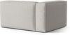 Micadoni Eckmodul Nuria 2-Sitzer Links Strukturierter Stoff Hellgrau Bild 3
