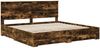 vidaXL Bettrahmen Geräucherte Eiche 200 x 200 cm Holzwerkstoff 3411268 Bild 4