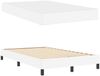 vidaXL Bettrahmen mit Matratze Reinweiß 120 x 190 cm Stoff 3398619 Bild 4