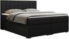 Boxspringbett, Matratze und Topper, zwei Bettkästen - LOPE - 180x200cm - Schwarz Kunstleder - H3 Bild 3