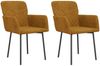 Esszimmerstühle 2 Stk. Braun Samt [344787] Bild 2