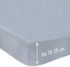 Spannbettlaken Jersey 90x200cm 100% Baumwolle Boxspringbetten und alle Betten bis 25 cm Grau Bild 4