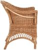 Krines Home Esszimmersessel Rattansessel Landhaus Flechtsessel Wintergarten Sessel Korbsessel, mit Armlehnen, Natur Rattan Bild 2