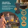 CASARIA® Stehtisch klappbar mit Husse 80cm Rund Bistrotisch grau Bild 2