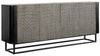 riess-ambiente Sideboard CROCO 180cm grau / schwarz (Einzelartikel, 1 St), Massivholz · Metall · Design-Kommode · 3D Schnitzereien · Wohnzimmer Bild 4