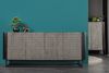 riess-ambiente Sideboard CROCO 180cm grau / schwarz (Einzelartikel, 1 St), Massivholz · Metall · Design-Kommode · 3D Schnitzereien · Wohnzimmer Bild 2