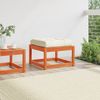 vidaXL Gartenhocker mit Kissen Wachsbraun Massivholz Kiefer 844701 Bild 3