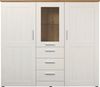Home affaire Highboard Nybro, Vitrine, wechselseitig montierbarer Türanschlag, Breite 159 cm Bild 4