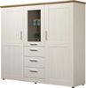 Home affaire Highboard Nybro, Vitrine, wechselseitig montierbarer Türanschlag, Breite 159 cm Bild 2