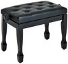 HOMCOM Klavierbank Klavierhocker höhenverstellbar Hocker Üben von Musikinstrumenten (Hocker, 1-St, Kosmetikhocker), Massivholz Kunstleder Schwarz 64 x 35 x -55 cm45 Bild 5