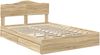 vidaXL Aufbewahrungsbett Sonoma-Eiche 140 x 190 cm Holzwerkstoff 3413098 Bild 4
